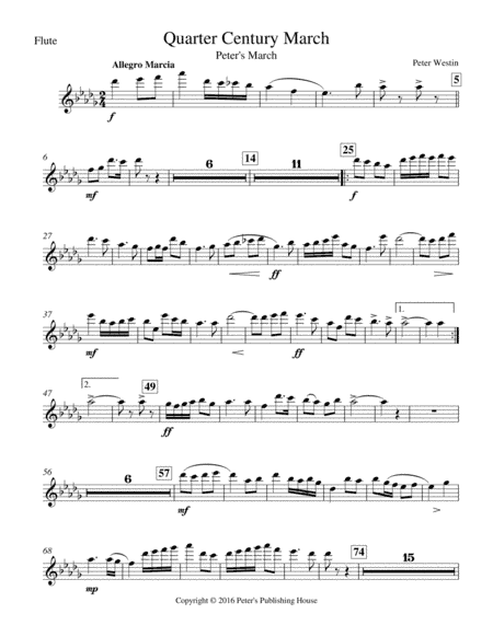 Quarter Century March Flute