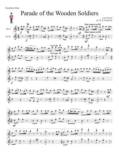 Parade of the Wooden Soldiers (Saxophone Duet) (arr. P. R. Frederick)
