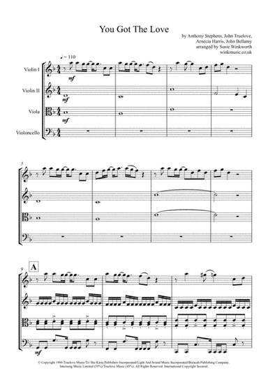 You Got The Love (arr. Susie Winkworth winkmusic.co.uk)