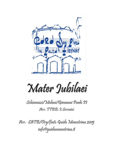 Mater Jubilaei (arr. Sermini, Guido Menestrina)