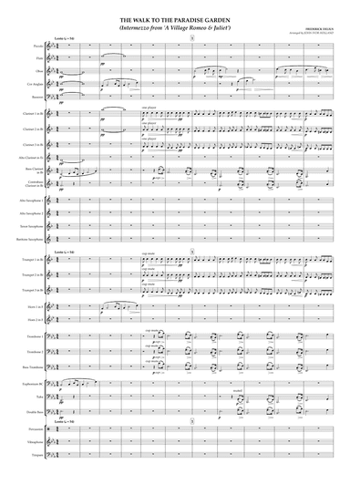 The Walk to the Paradise Garden (arr. John Ivor Holland)