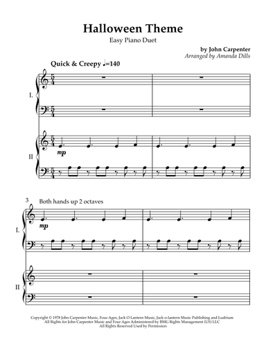 Halloween Theme (arr. Amanda Dills)