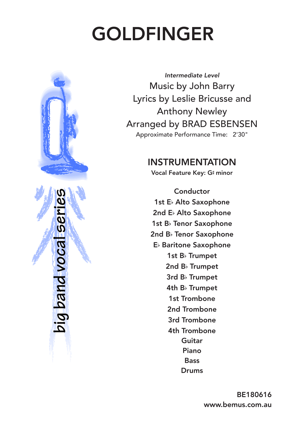 Goldfinger (arr. Brad Esbensen)