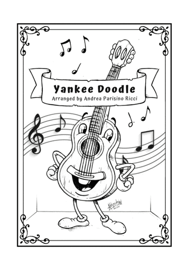 Yankee Doodle - Easy Guitar Fingerstyle Song (arr. Andrea Parisino Ricci)
