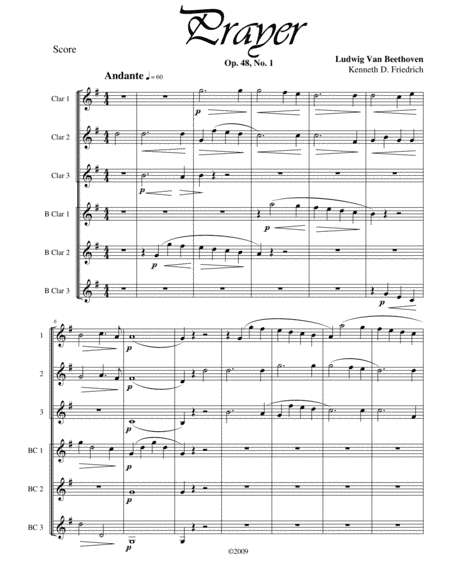 Prayer, Op. 48, No. 1 (arr. Kenneth D. Friedrich)