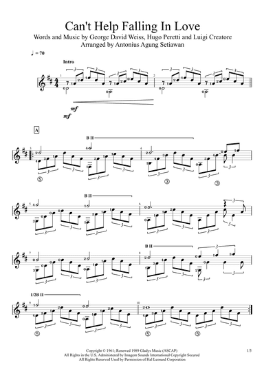 Can't Help Falling In Love (arr. Antonius Agung Setiawan)