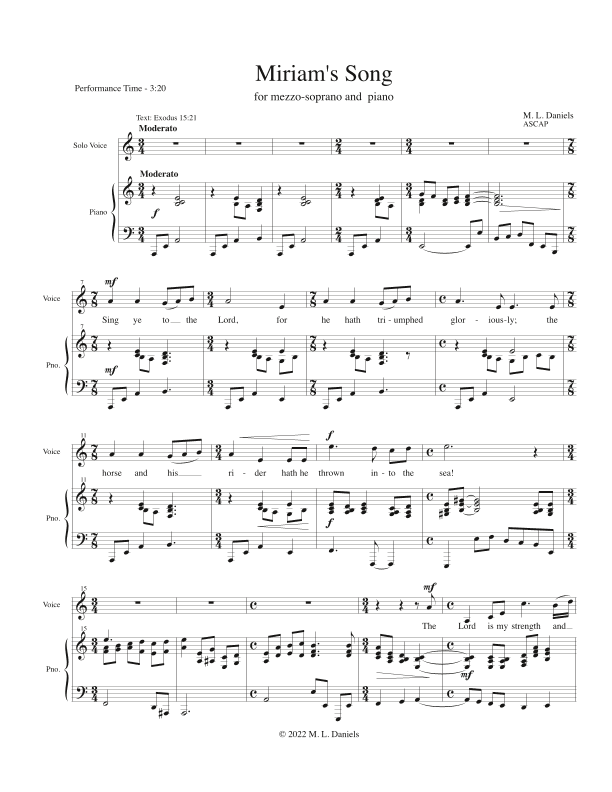 Miriam's Song