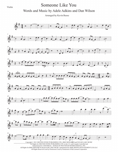 Someone Like You (arr. Kevin Busse)
