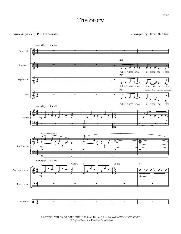 The Story (arr. David Maddux)