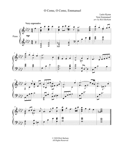 O Come, O Come, Emmanuel (arr. Rick Barham)