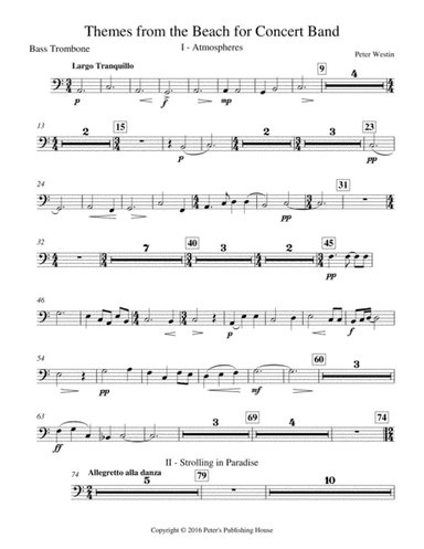 Themes from the Beach Bass Trombone