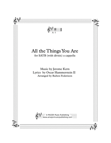 All The Things You Are (arr. A Major Music Publishing)