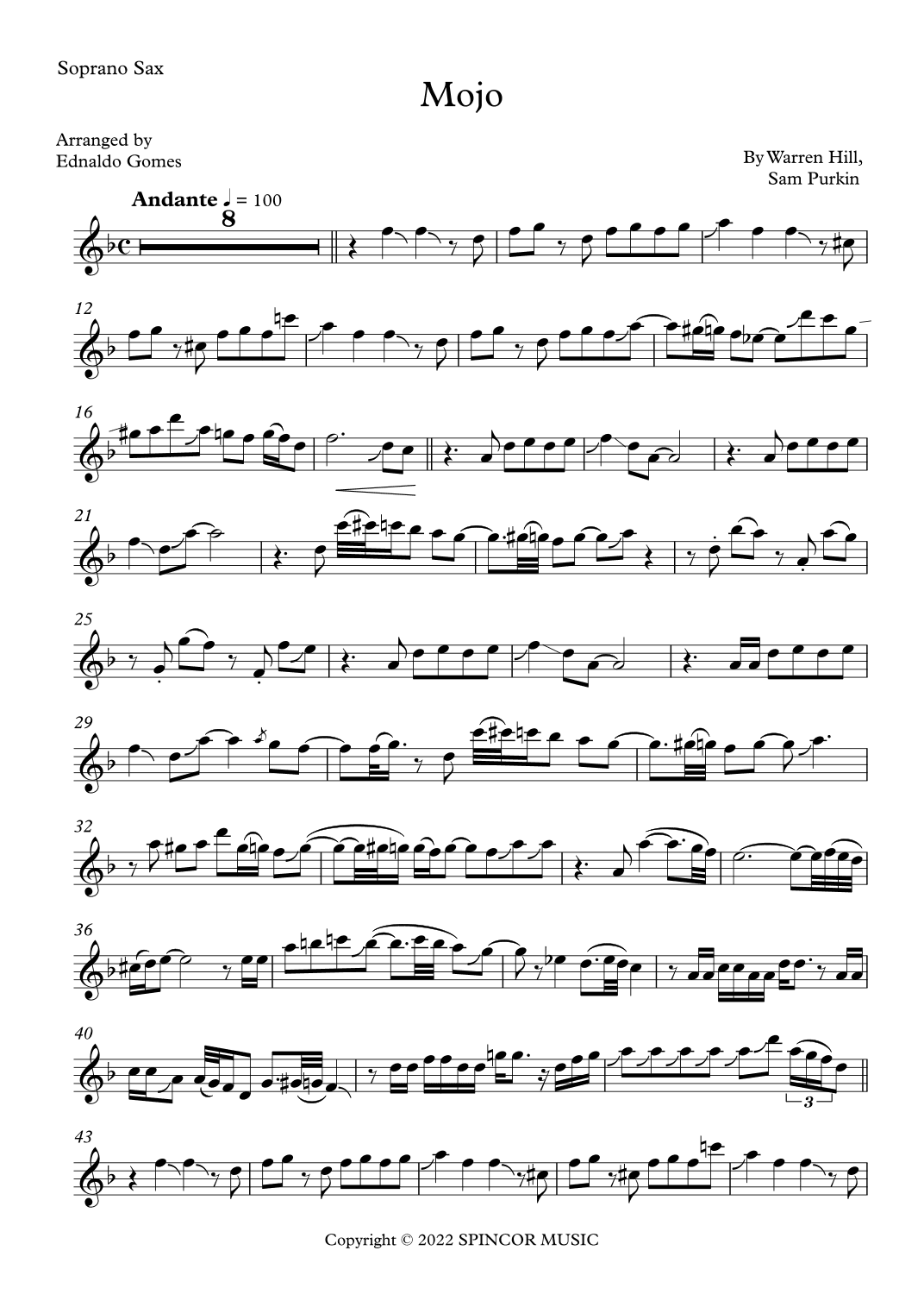 Mojo (arr. Ednaldo Gomes)