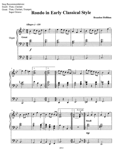 Rondo in Early Classical Style