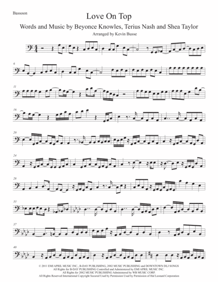 Love On Top (arr. Kevin Busse)