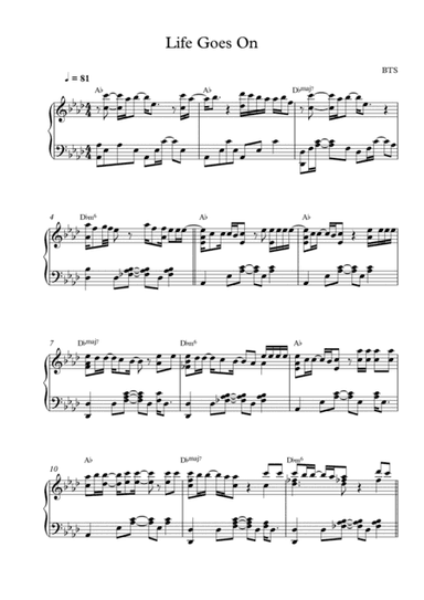Life Goes On (arr. Mercy, P)
