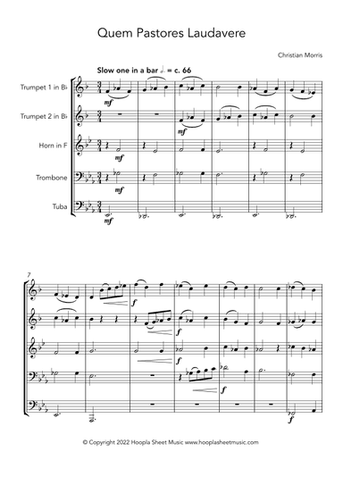 Quem Pastores Laudavere (arr. Christian Morris)