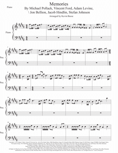 Memories (arr. Kevin Busse)