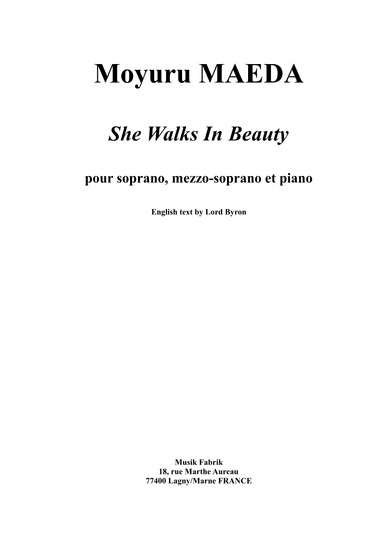 She Walks in Beauty