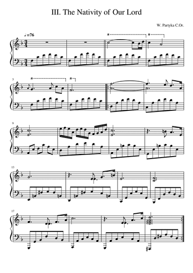 Rosary meditations for piano - III The Nativity of Our Lord