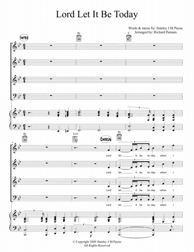 Lord Let It Be Today