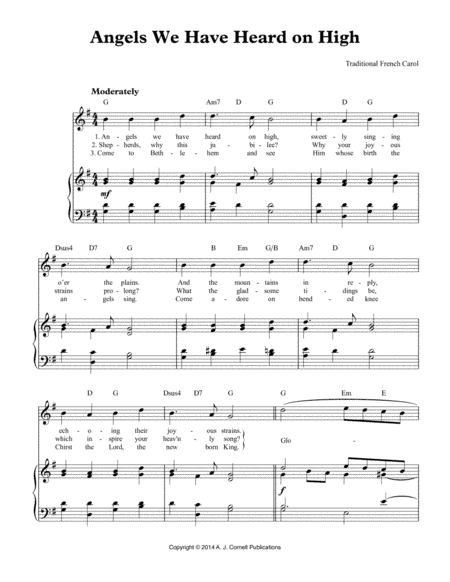 Angels We Have Heard on High (arr. Anonymous)