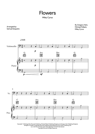 Flowers (arr. Samuel Sequeira)