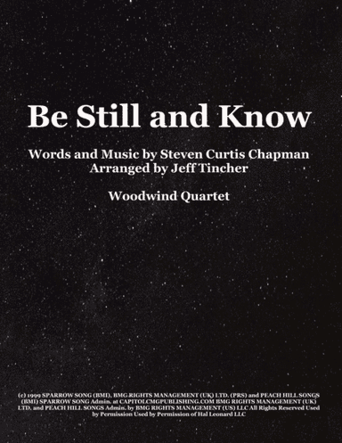 Be Still And Know (arr. Jeff Tincher)