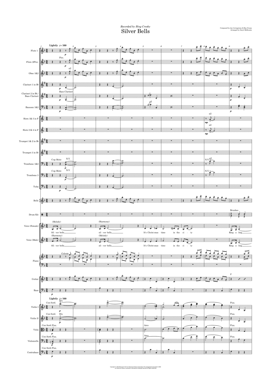 Silver Bells (arr. Daryl McKenzie)