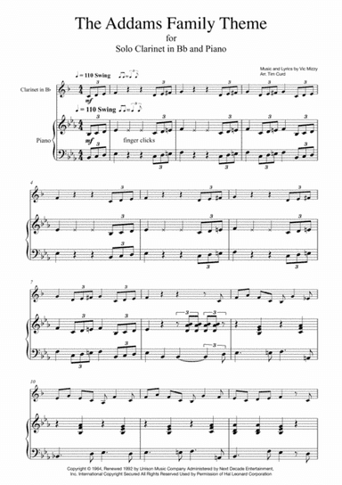 Addams Family Theme (arr. Tim Curd)