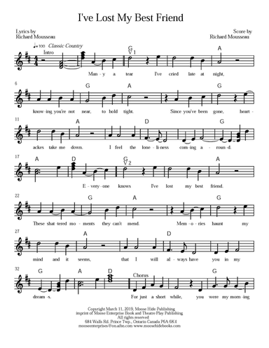 I've Lost My Best Friend