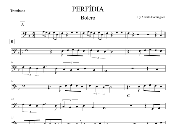 Perfidia (arr. Leo Silva)
