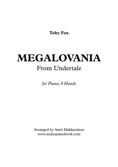 MEGALOVANIA (from Undertale) (arr. Antti Hakkarainen)