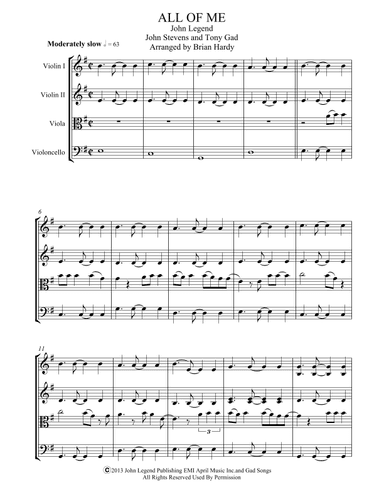 All Of Me (arr. Brian Hardy)