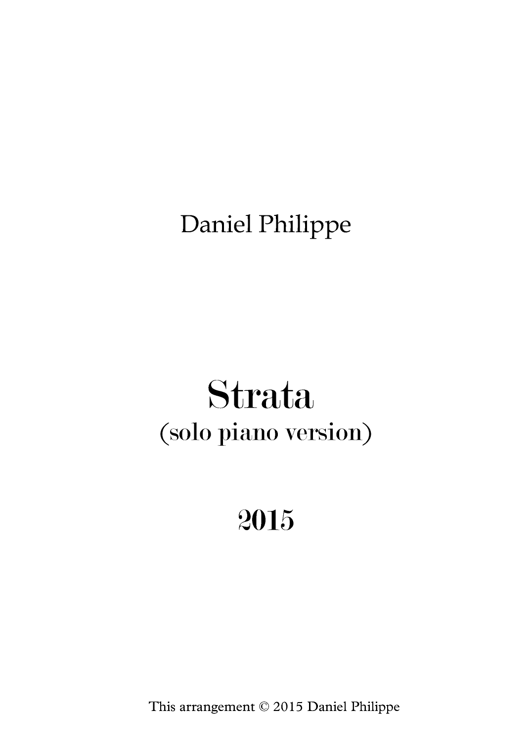 Strata (solo piano version)
