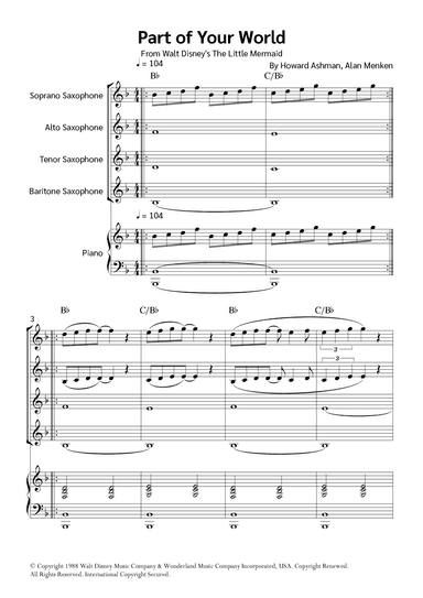 Part Of Your World (reprise) (arr. Jackson Spindler)