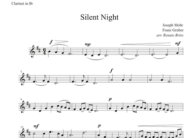 Silent Night - For Small Orquestra (arr. Renato Brito - Clarinet Bb part) (arr. Renato Brito)