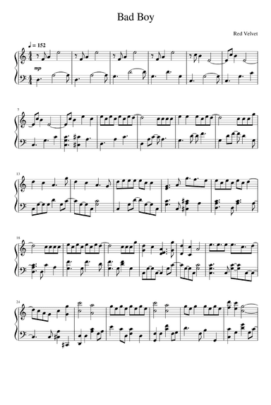 Bad Boy (arr. Red Velvet)