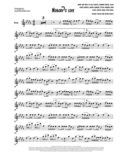 Nobody's Love (arr. Soul Violin)