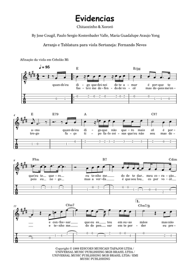 Evidencias (arr. Fernando Neves)