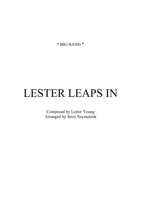 LESTER LEAPS IN big band series