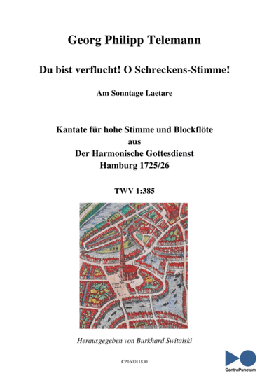 Harmonischer Gottesdienst TWV 1:385  Du bist verflucht! o Schreckens-Stimme (arr. Dr. Burkhard Switaiski)