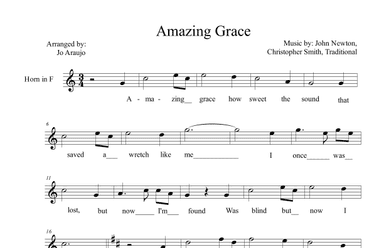 AMAZING GRACE (arr. Jo Araujo)