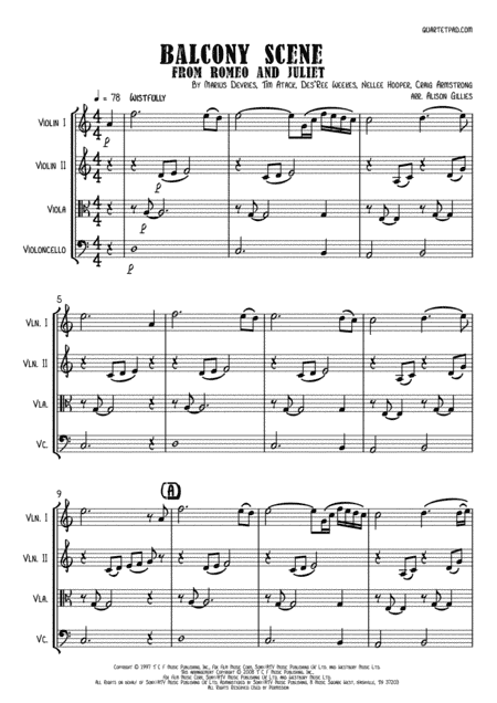 Balcony Scene (arr. Alison Gillies)