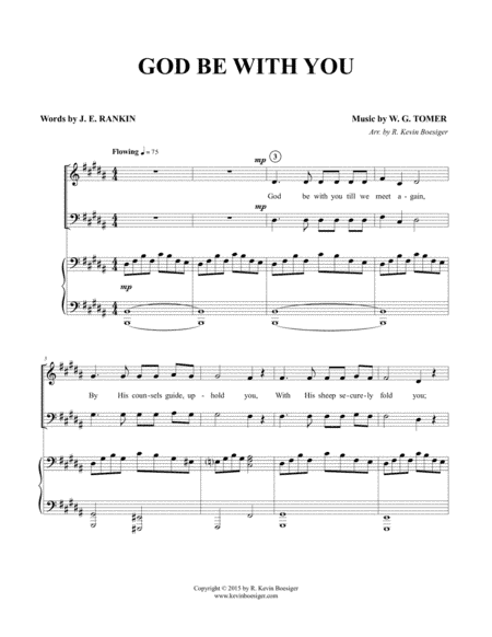 God Be With You (arr. R. Kevin Boesiger)