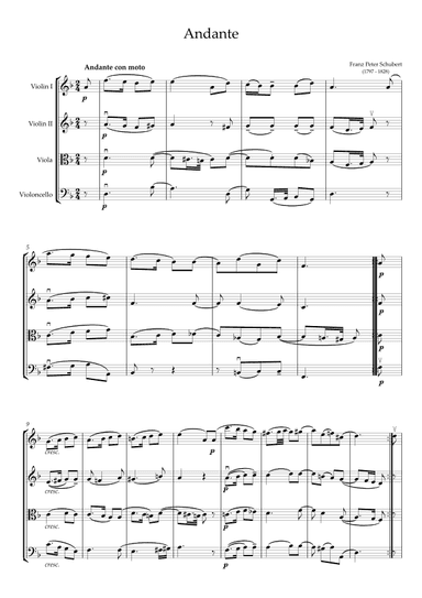 Andante (arr. Y.A.)