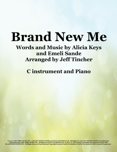 Brand New Me (arr. Jeff Tincher)