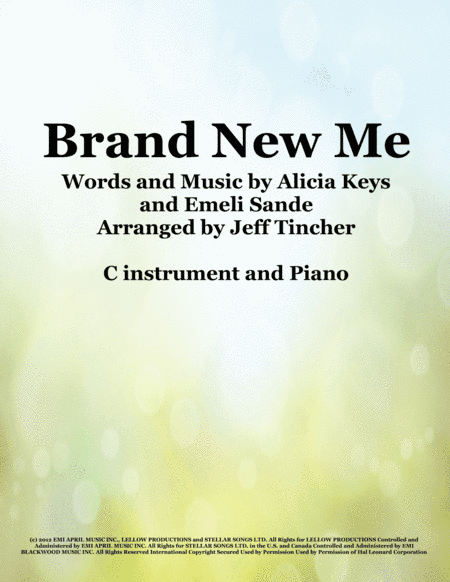 Brand New Me (arr. Jeff Tincher)