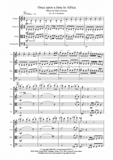 Once Upon A Time In Africa (arr. A.Karabaev)