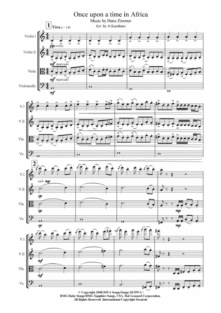 Once Upon A Time In Africa (arr. A.Karabaev)